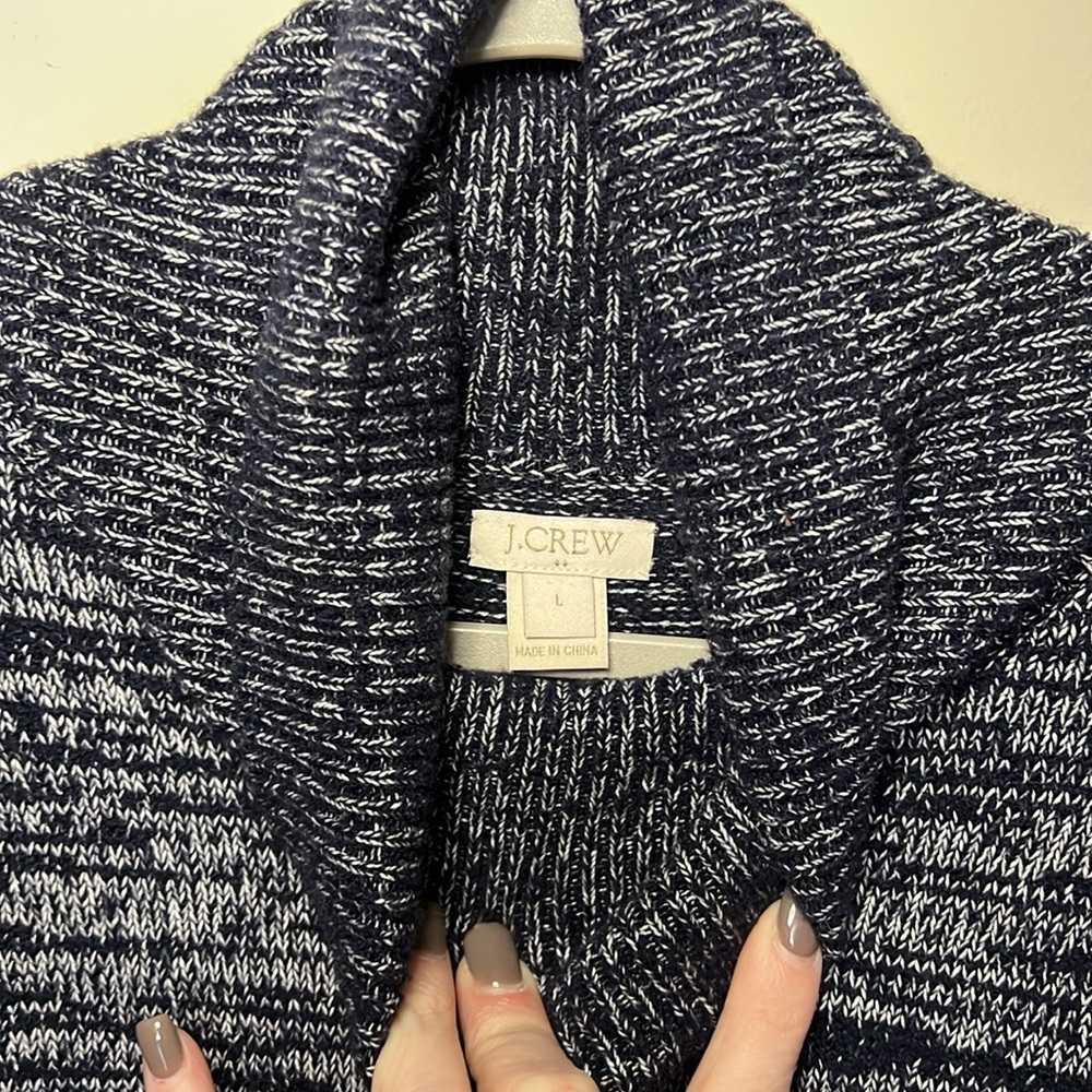 J. Crew Blue sweater beautiful size L large EUC